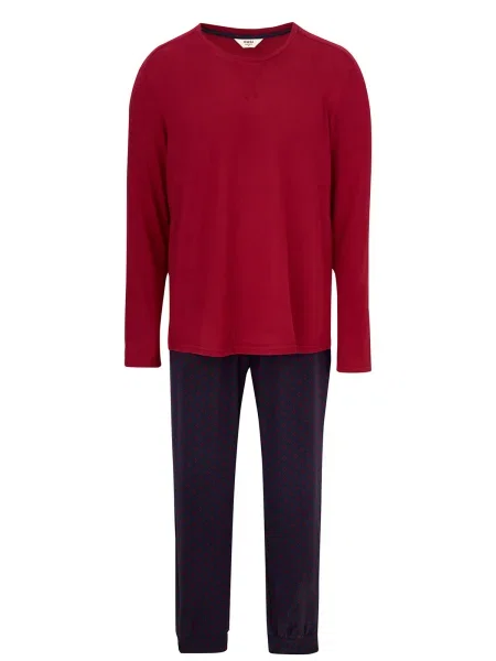 Dagi Dolga pižama mornarska rdeča