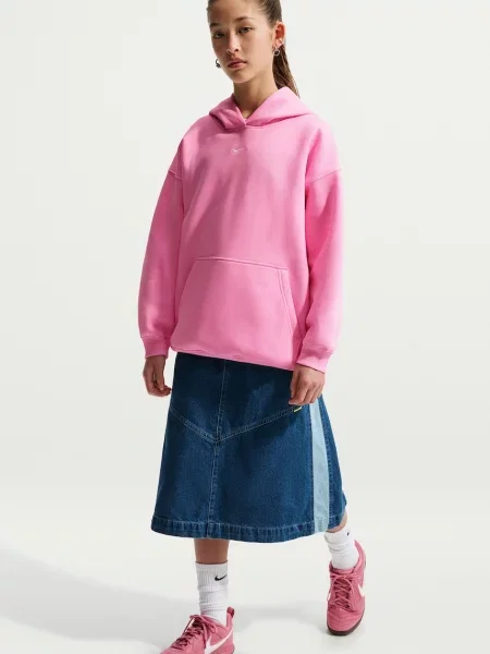 Nike кофта оверсайз дитяча з бавовною Studio Sportswear