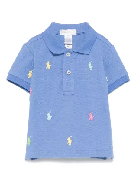 Koszulka polo dziecięca Polo Ralph Lauren niebieska