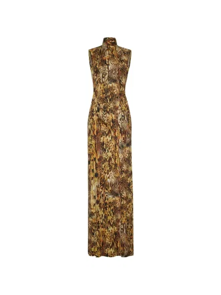 Rochie maxi Adam Lippes de mătase cu imagine cu imprimeu abstract