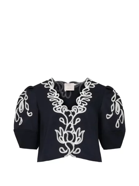 Bluză Cinq A Sept cu model paisley albastru