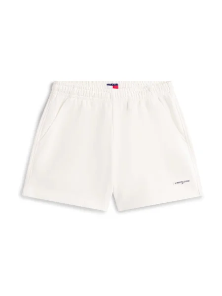 Tommy Jeans Nohavice čierna biela