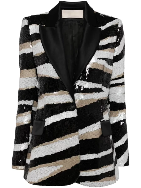 Sacou Elie Saab din satin negru