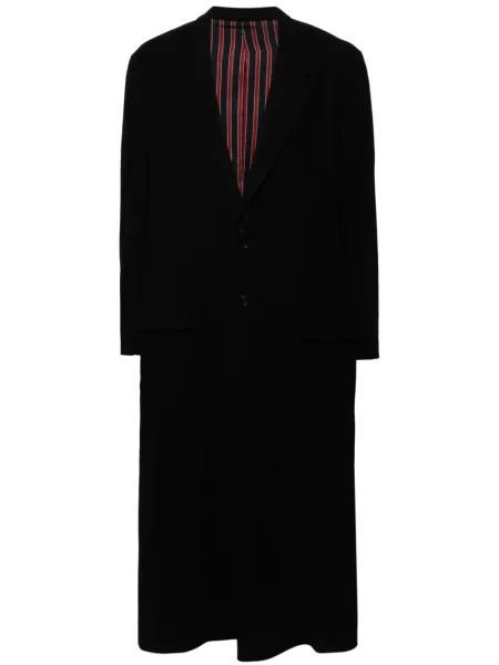 Palton Yohji Yamamoto de lână negru
