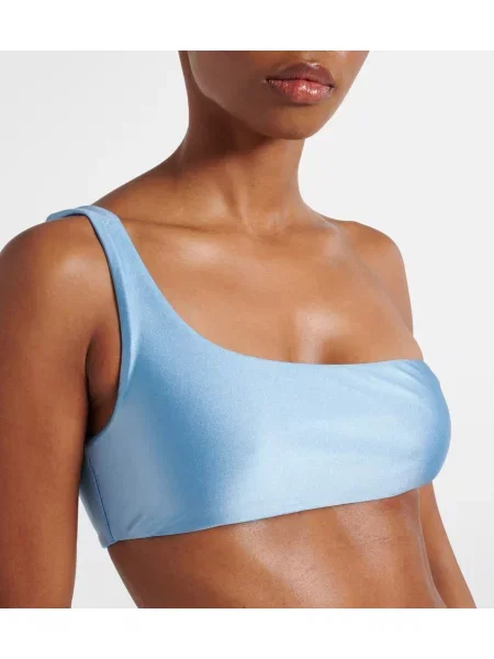 Bikini Jade Swim cu un umăr gol albastru