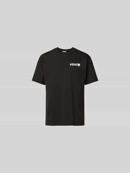 T-shirt z czystej bawełny Kenzo czarna
