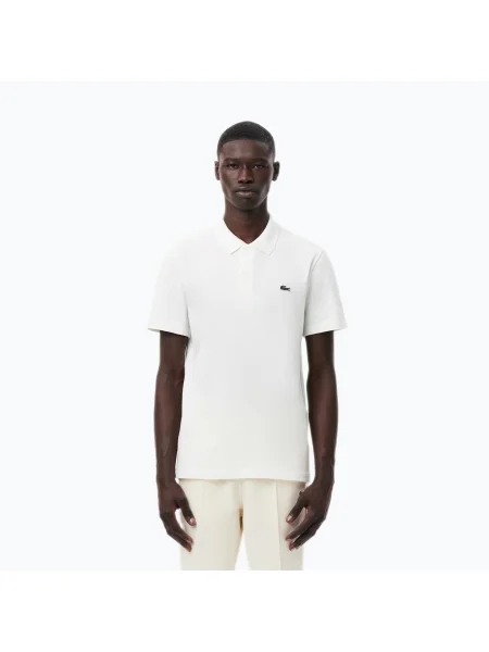 Tricou polo pentru bărbați Lacoste alb