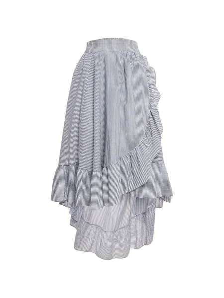 Fustă Maje cu dungi albastru