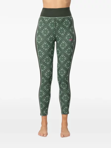 Leggings Kari Traa cu imagine verde
