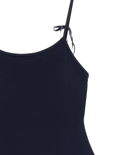Rochie 5pening cu funde în linie A albastru