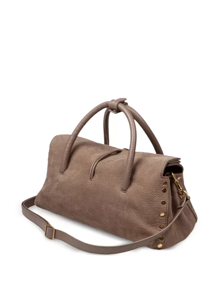 Geantă shopper Zanellato cu tepi gri