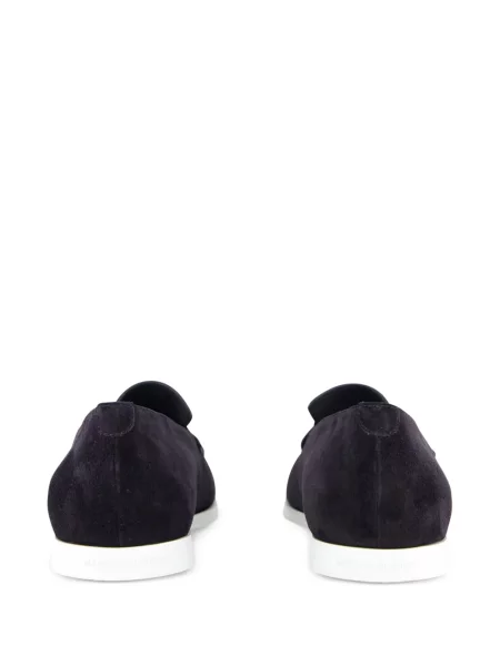 Pantofi loafer Manolo Blahnik din piele de căprioară albastru