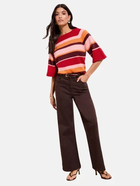 Friends Like These Pulover maro / portocaliu / roz roșu