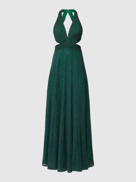 Sukienka wieczorowa z wiązaniem wokół szyi Luxuar Fashion