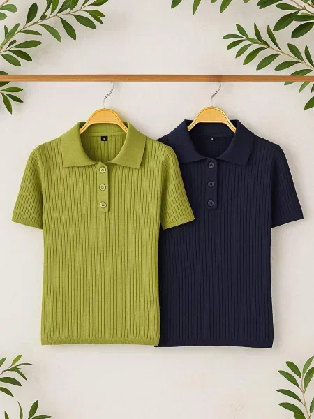 Trendyol Pulover bleumarin / oliv