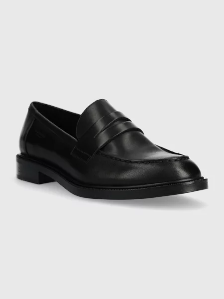 Vagabond Shoemakers mokasyny skórzane AMINA na płaskim czarny