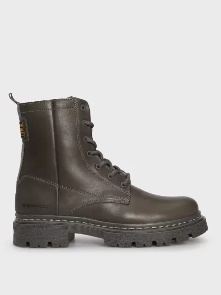 Кожаные ботинки G-star Raw серые