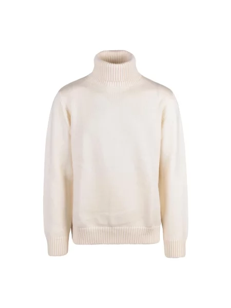 Sweter z golfem Add wełniany beżowy