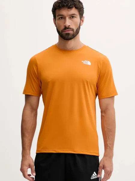 Kratka majica za vadbo The North Face oranžna