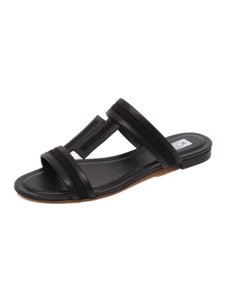 Klapki Tod's skórzane czarne