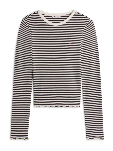 Tommy Jeans Tricou negru alb