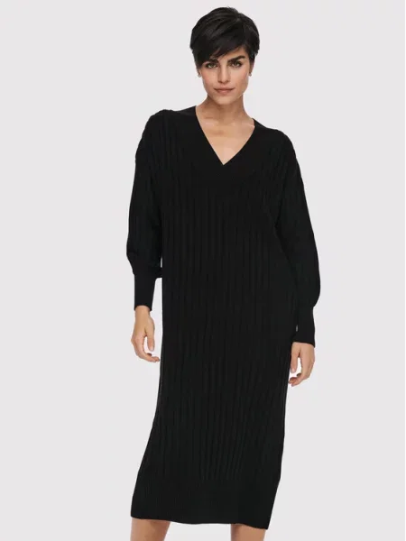 ONLY Úpletové šaty New Tessa čierna