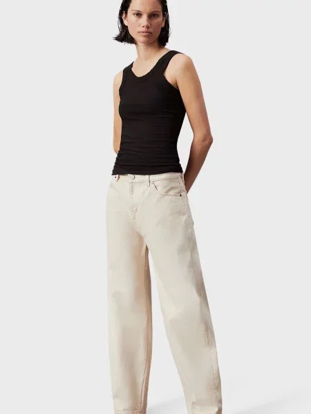 Джинси Calvin Klein з високою посадкою білі