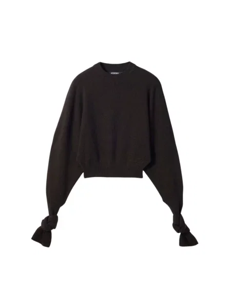 Sweter Jacquemus wełniany brązowy