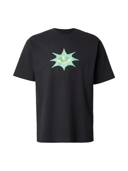 VANS Tricou Star Checker albastru deschis / galben / verde negru