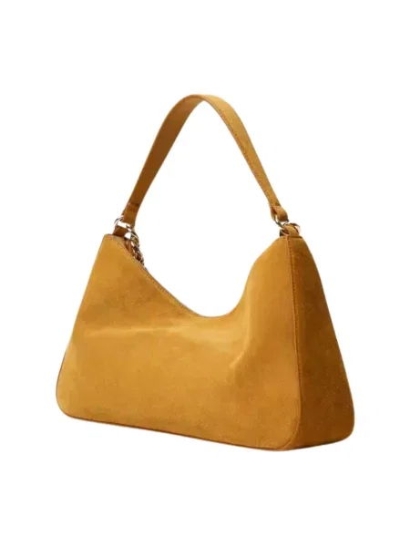 Torebka hobo Twinset zamszowa żółta