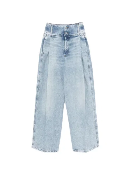 Pantaloni Sportmax plisate albastru