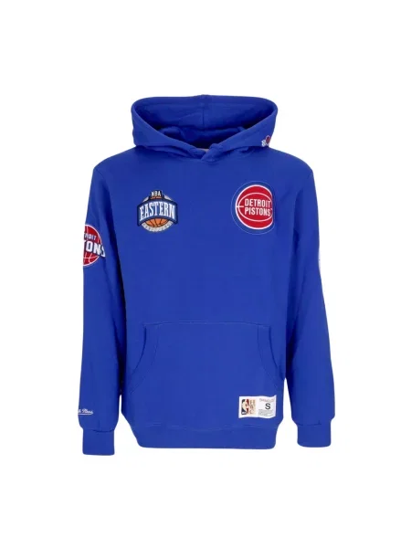Bluza z kapturem Mitchell & Ness polarowa z kapturem niebieska