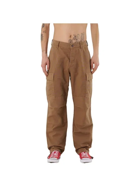 Pantaloni cargo Iuter din canvas maro