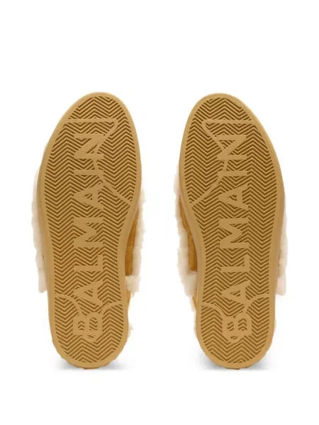 Sneakerși Balmain din piele de căprioară maro