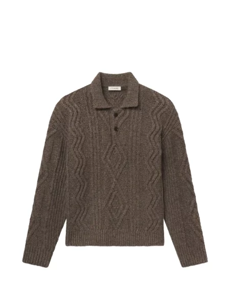 Gulerat tricou polo Frame maro