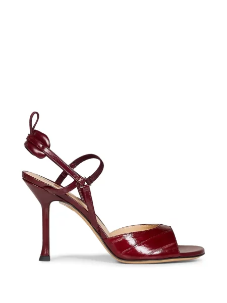Sandale Fendi din piele roșu