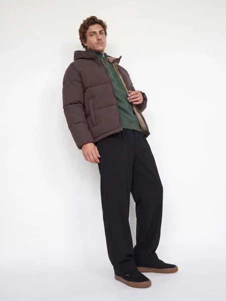 Зимова куртка JACK & JONES GALAXY PUFFER JACKET коричневий