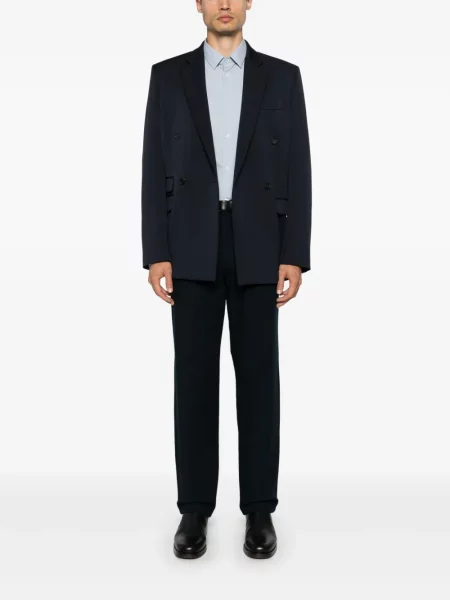 Nohavice Emporio Armani modrá