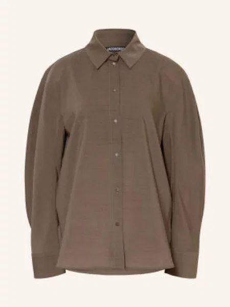 Jacquemus Košilová Halenka La Chemise Citta khaki