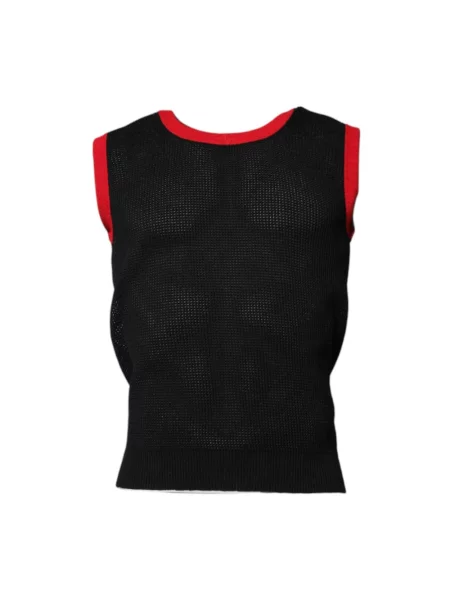 Dzianinowa koszulka Dolce And Gabbana czarna