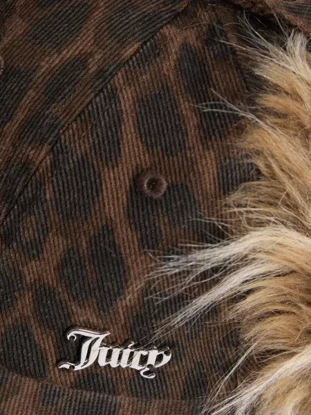 Șapcă Juicy Couture cu imagine cu model leopard maro
