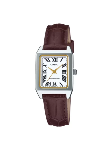 Zegarek Casio skórzany szary
