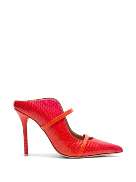 Papuci tip mules Malone Souliers din piele roșu