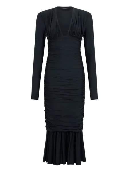 Rochie midi Roberto Cavalli până la genunchi de costum negru