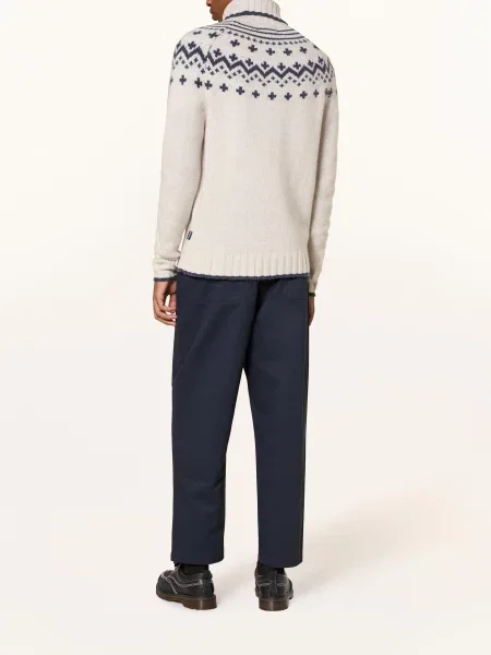Barbour Spodnie Garniturowe Bayview Relaxed Fit blau granatowe