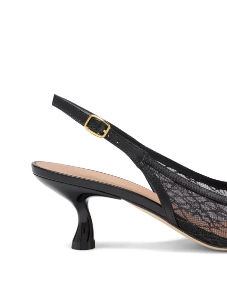 Pantofi cu toc Malone Souliers slingback negru