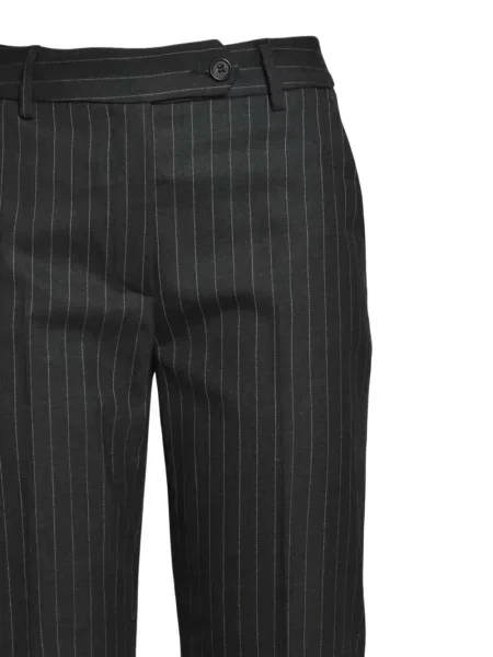 Spodnie True Royal w paski dzwony szare