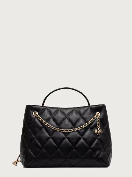 Tory Burch geantă pentru femei din piele Fleming negru