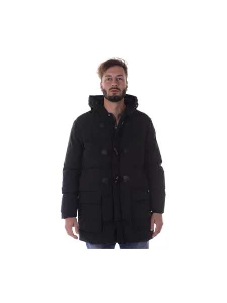 Kurtka jeansowa Armani Jeans z kapturem czarna