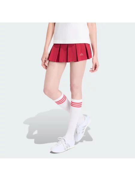 Adidas Πλισέ φούστα Seasonal Essentials Colorpop κόκκινο